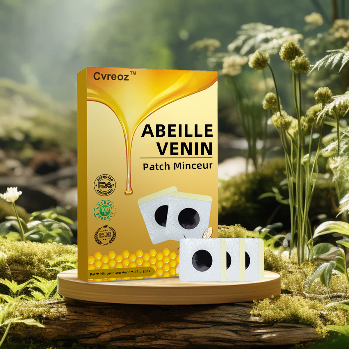 🐝Cvreoz™ Le patch amincissant au venin d'abeille(Pour tous les problèmes lymphatiques et l'obésité)💎